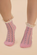 Lace Trim Crew Socks